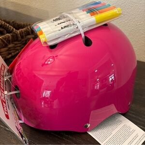 Kids Safety Wipeout Helmet - Bright Pink
